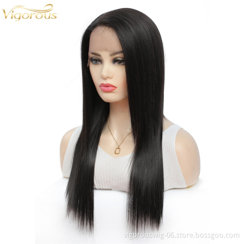 Vigorous dropshipping suppliers 22 inch high quality wave heat resistant full synthetic lace front blend wigs for black women